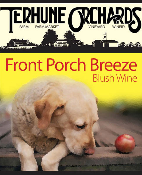 front porch wine label