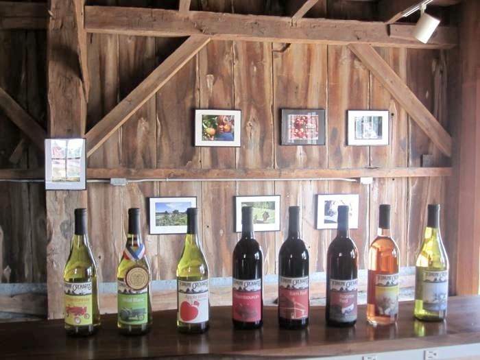 Terhune Orchards wine tasting room bottles