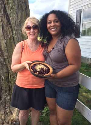 Blueberry Ginger Shortbread Tart