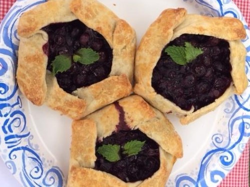 lemon blueberry galette