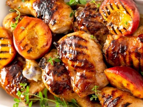 peach bbq chicken