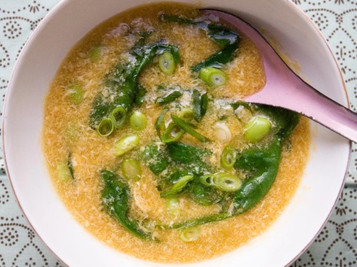 spinach egg drop soup