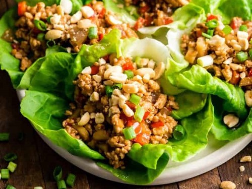 asian chicken lettuce wraps