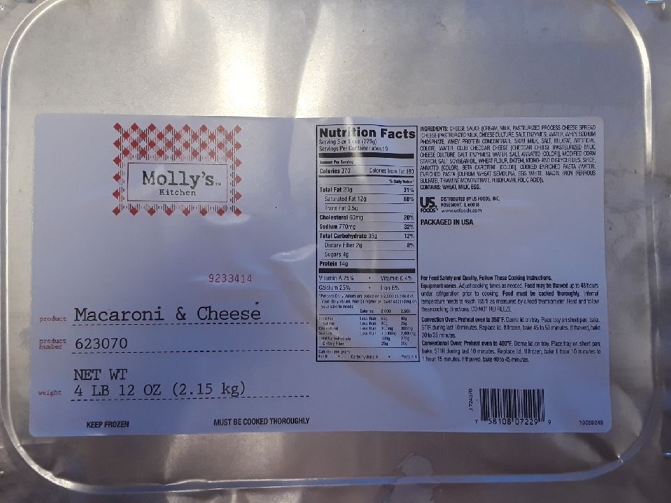 Mac & Cheese - Family size frozen