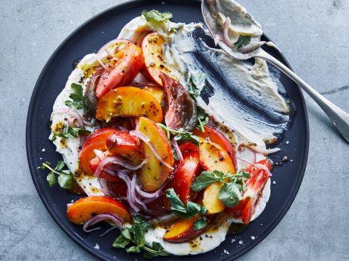 tomato peach salad