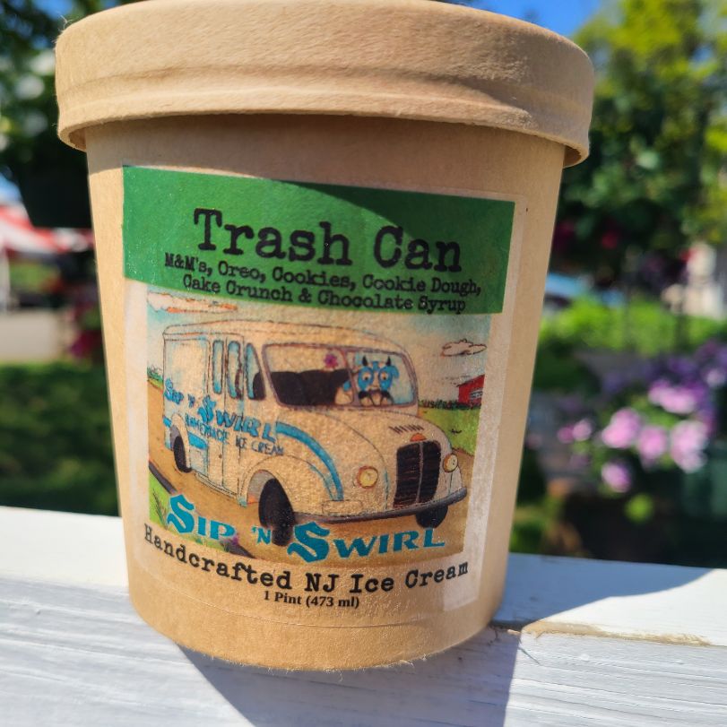 Ice Cream Sip 'N Swirl (Pint) Trash Can Terhune Orchards