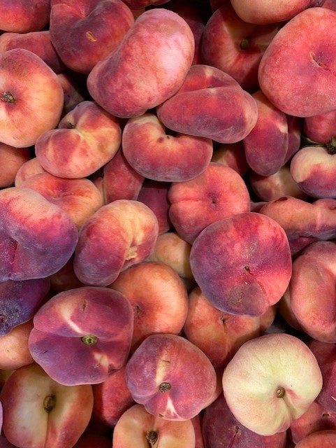 peach donut white