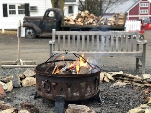 firepit and truck
