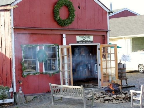 tasting room firepit