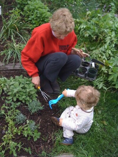 garden with gran