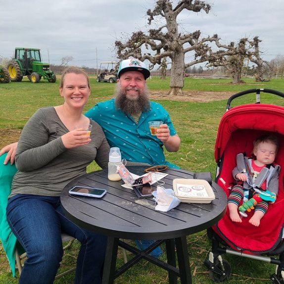 wine orchard family tasting