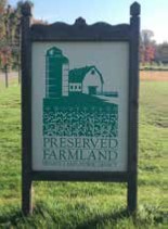 preserved farmland sign