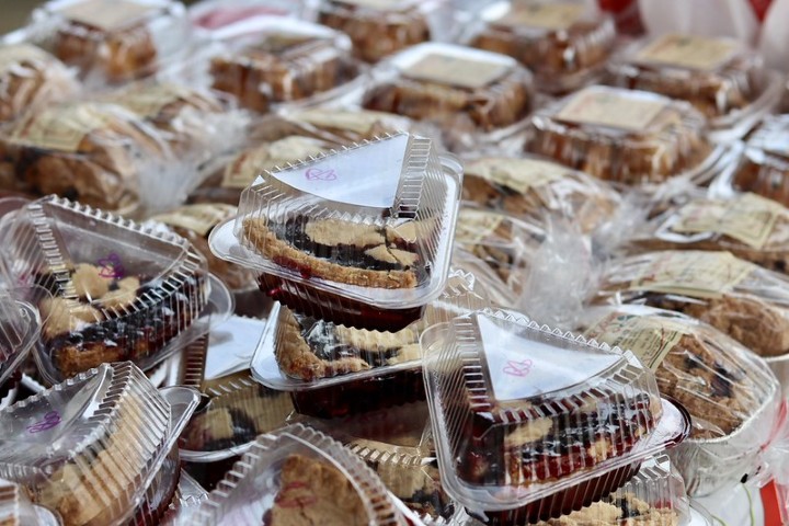 blueberry pie slices blueberry pie slices