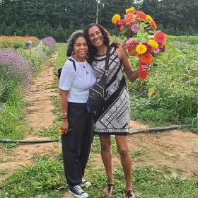 flower picking