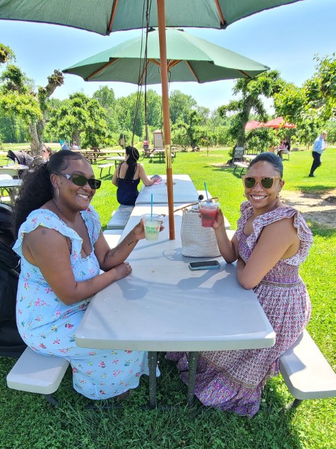 ladies with wine slush