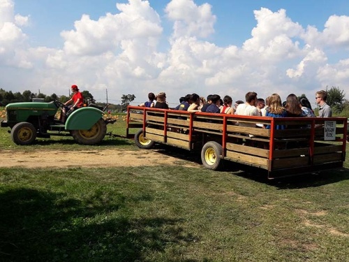 Farm tractor ride